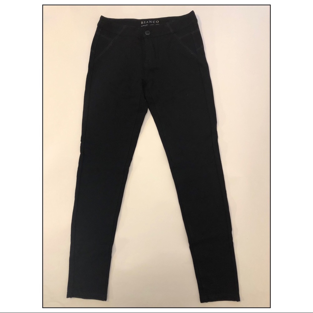 $45 BIANCO WOMENS BLACK JEGGINGS PANTS SIZE 24.